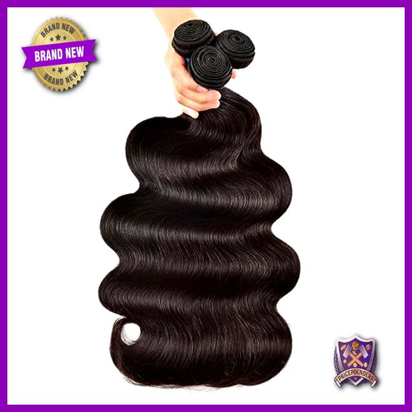 Brazilian Human Hair Extensions 3 Bundles Body Wave 22 24 26 Inch main image 2